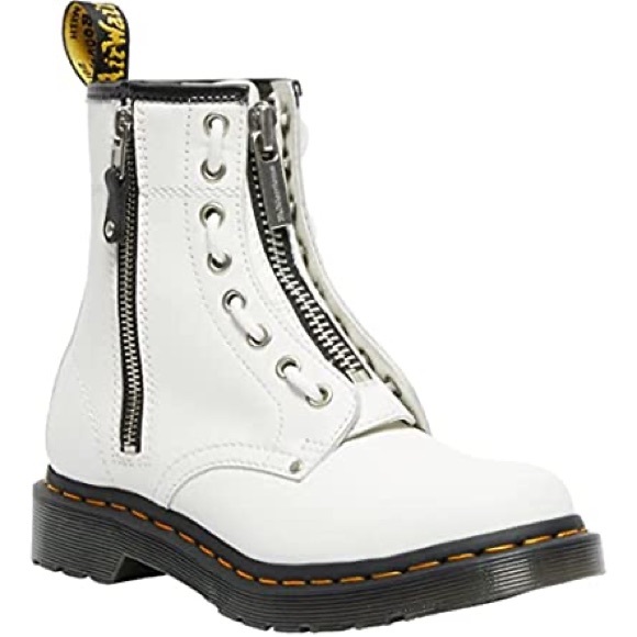 Dr. Martens Shoes - Dr Marten’s White Sendel Twin Half Zip boots.  NIB 1460 Women’s Fashion Boots